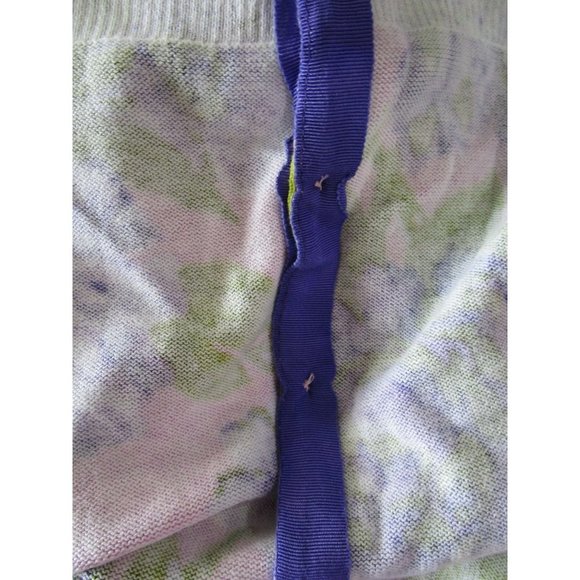 Purple Pink Green Floral Cardigan Womans 1X Issac Mizrahi Live NWOT - Picture 9 of 16